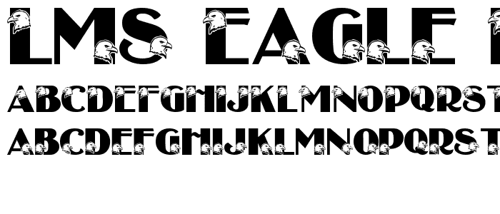 LMS Eagle Eyed font